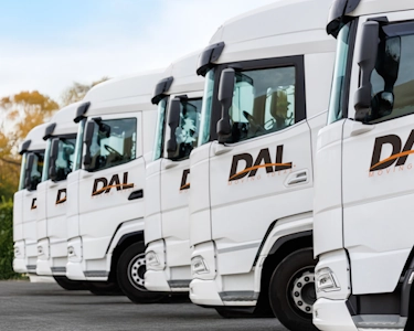 Persona con camion detras