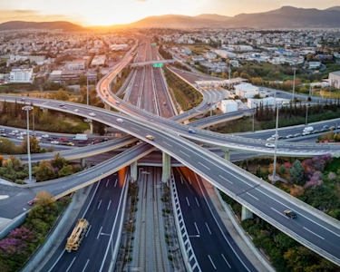 Foto de rieles de un tren