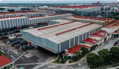 Foto aerea de fabrica