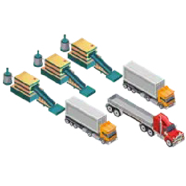 Imagen de camiones de transporte